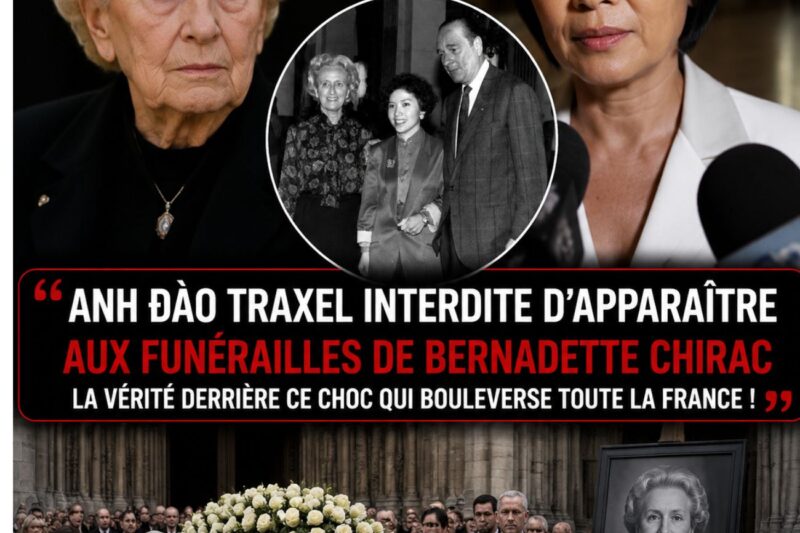 « Pourquoi Anh Đào Traxel n’a pas été présente aux funérailles de Bernadette Chirac : révélations et mystères d’une famille sous tension »