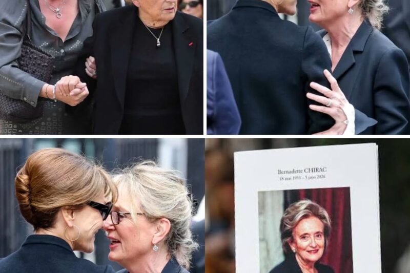 Obsèques de Bernadette Chirac : l’étreinte bouleversante entre Claude Chirac et Carla Bruni émeut les Français