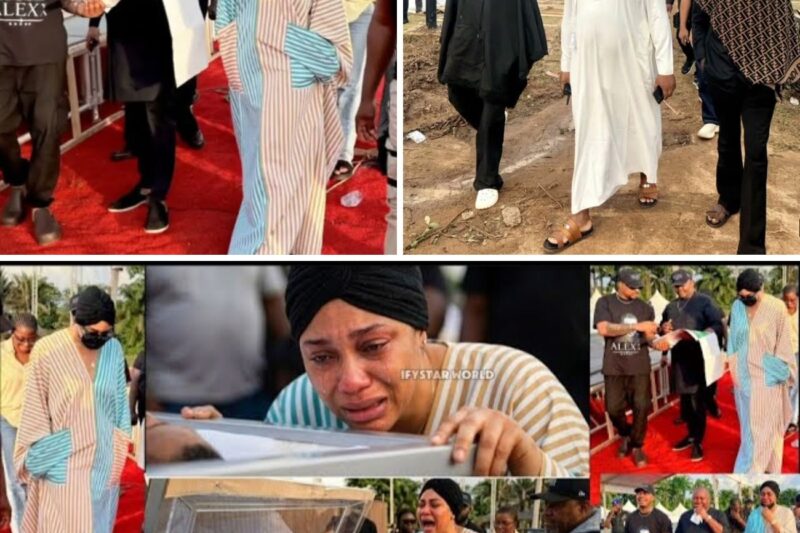 Alexx Ekubo’s Final Homecoming Leaves Village In Tears As Wife Reportedly Breaks Down Beside His Casket