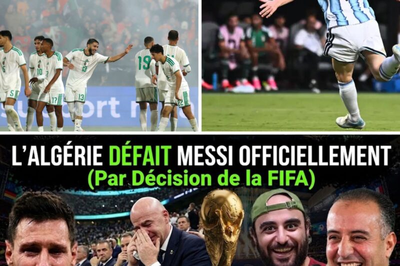 “Algérie–Argentine : plainte explosive à la FIFA, Messi au cœur d’un scandale VAR mondial qui divise le football”
