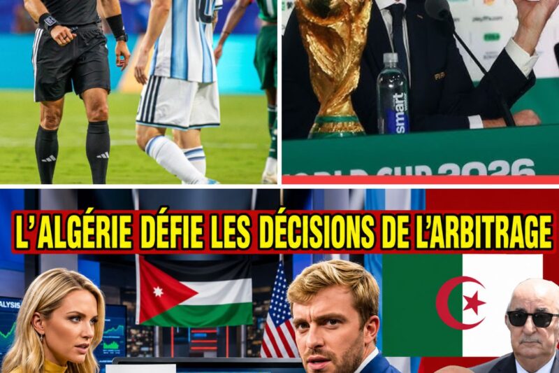 Algérie–Jordanie : la victoire qui relance une énorme polémique autour de la VAR et de l’Argentine