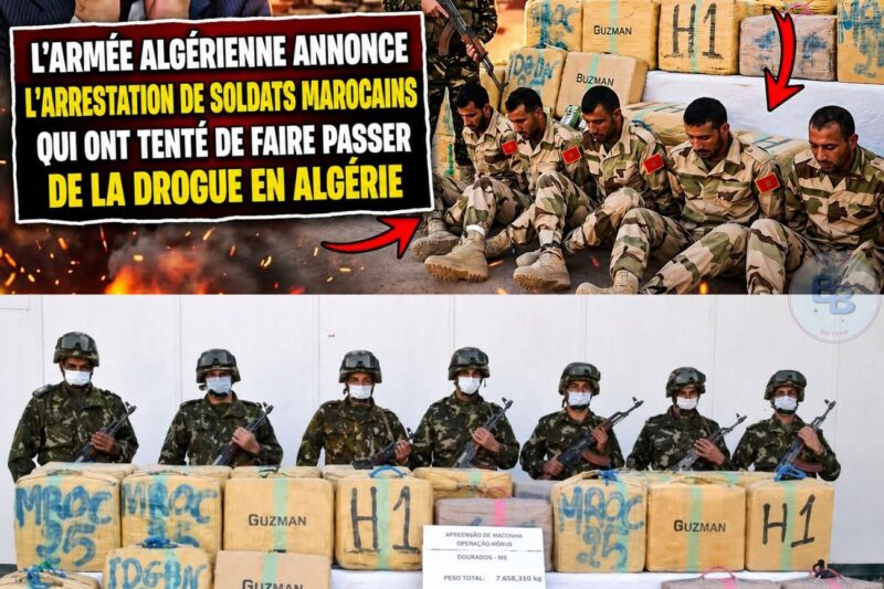 Dernières nouvelles : L’armée algérienne annonce l’arrestation de soldats marocains qui tentaient d’introduire clandestinement de la drogue en Algérie…
